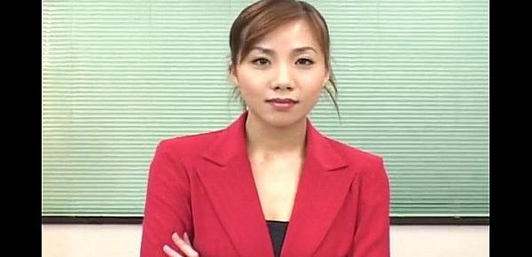  Sexy japanese office woman bukakke